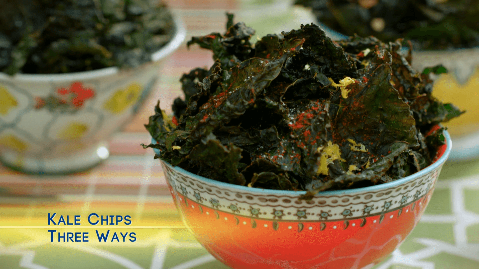 Kale Chips Three Ways