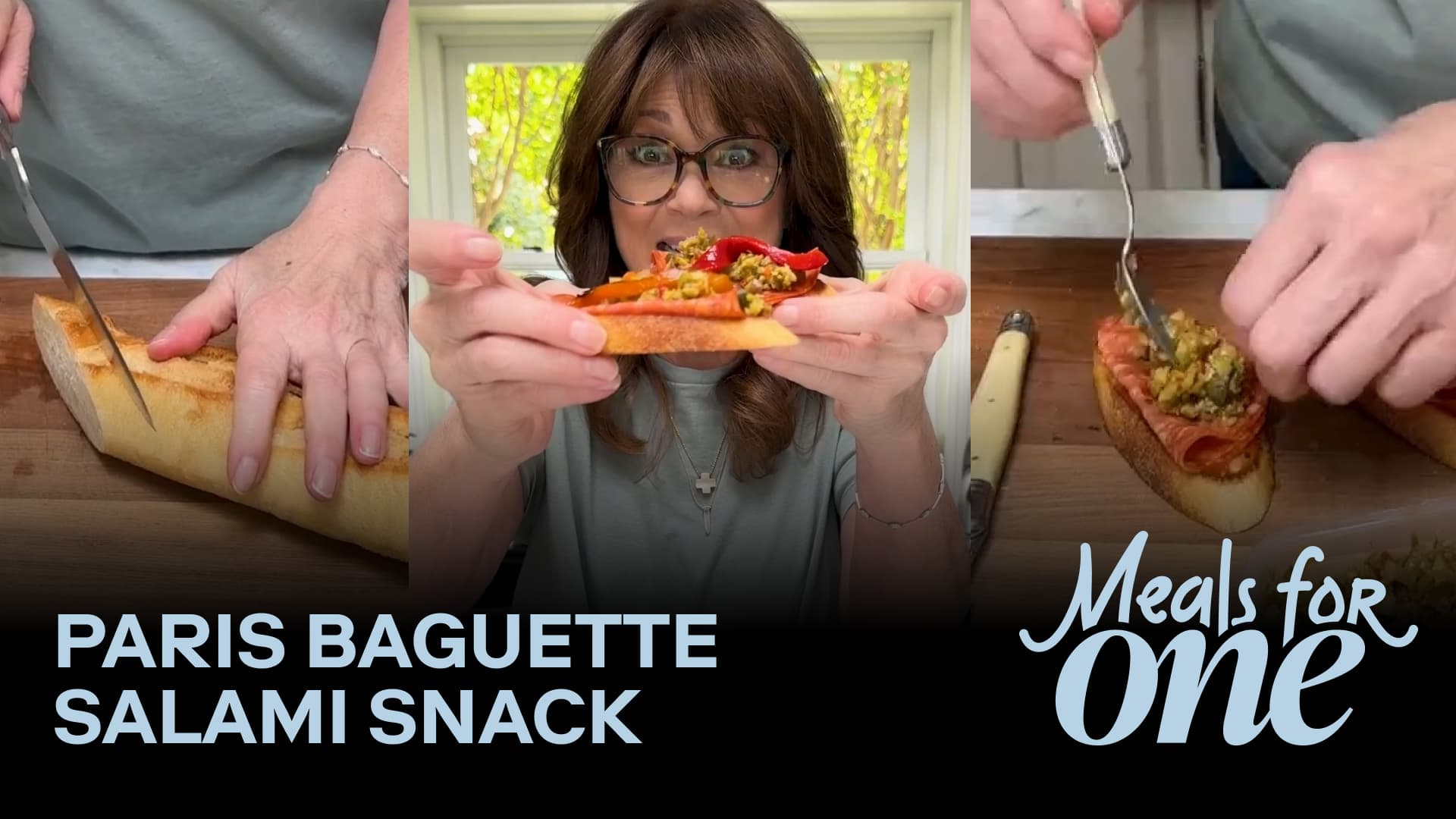 IMAGE: Salami And Olive Tapenade Baguette
