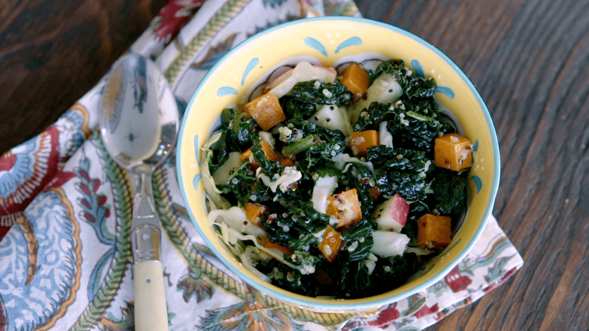 kale and sweet potato salad