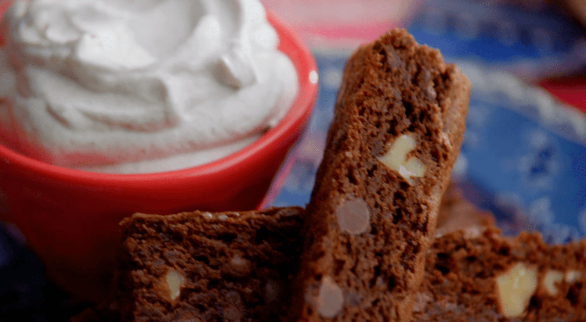 Aztec Chocolate Brownies with Cinnamon Whipped Cream