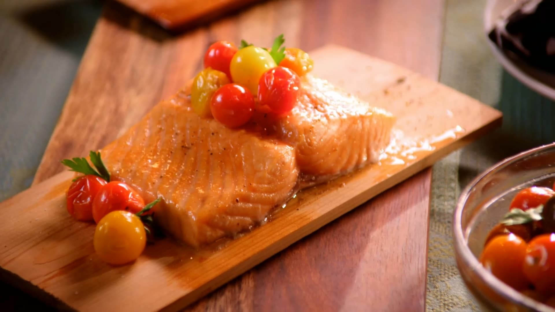 cedar plank salmon