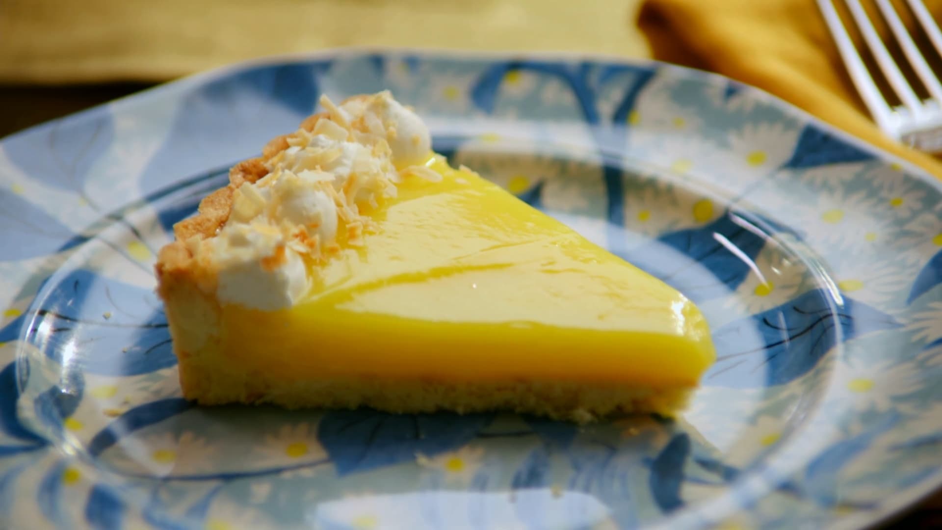 Classic Lemon Tart with Coconut-Almond Crust