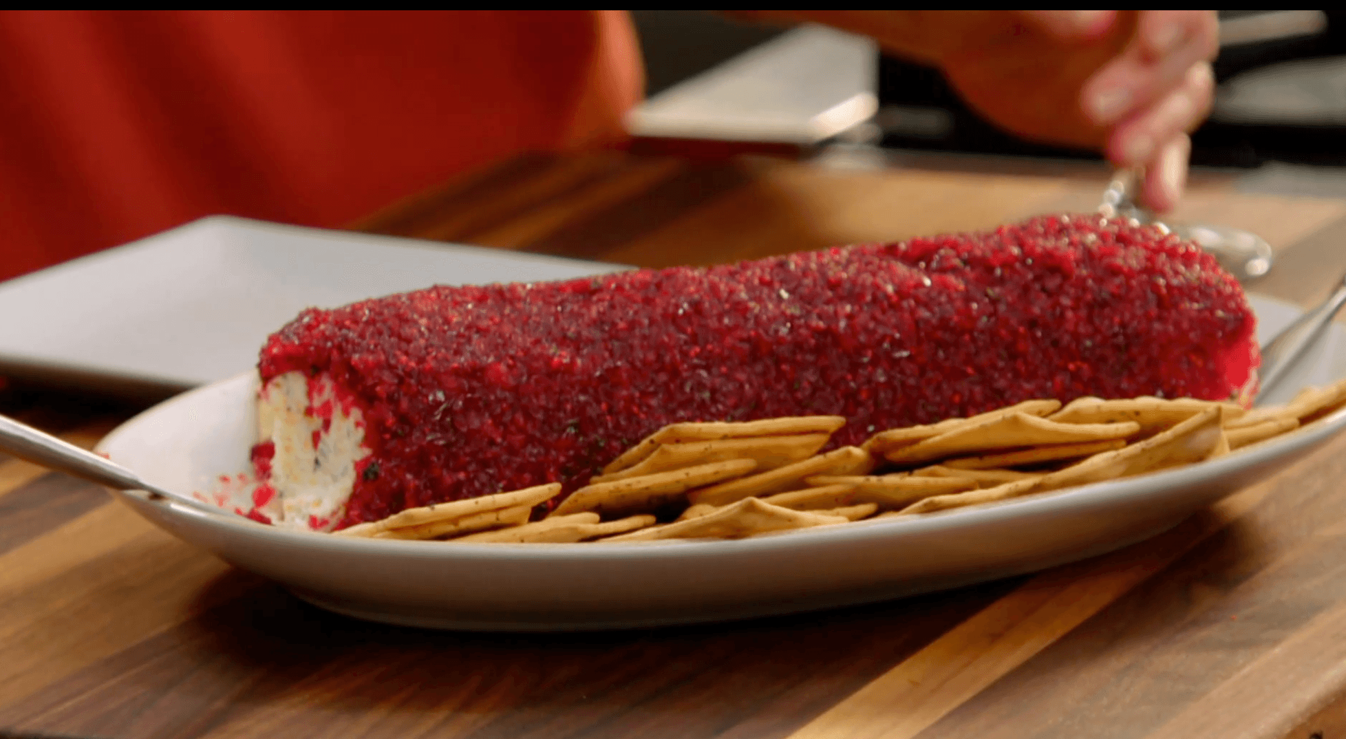 Cream Cheese Log with Sweet-and-Spicy Cranberry Relish
