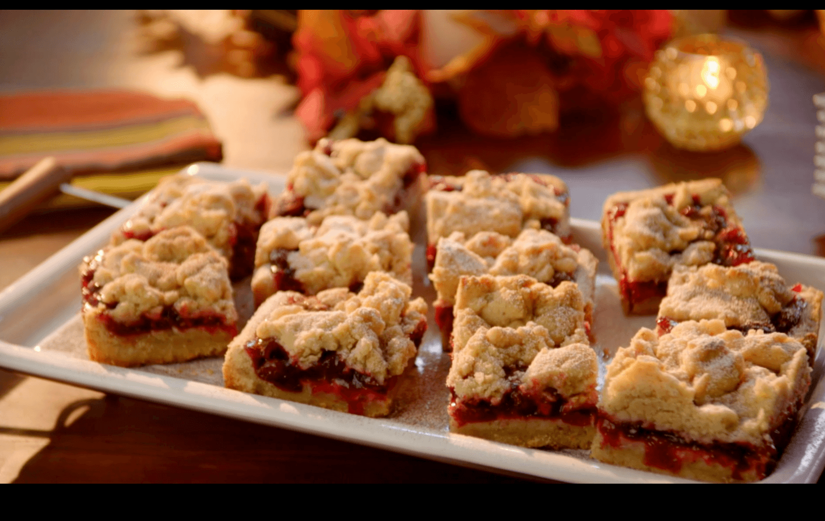 Cranberry Pomegranate Crumb Bars