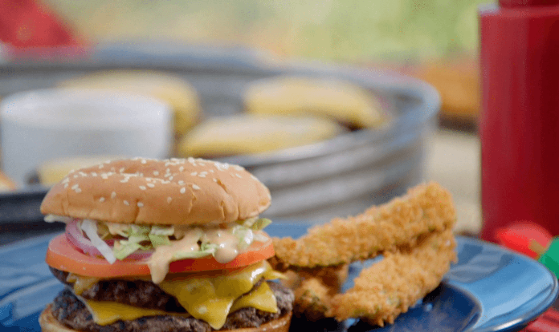 Classic Double Cheeseburgers with Special Sauce