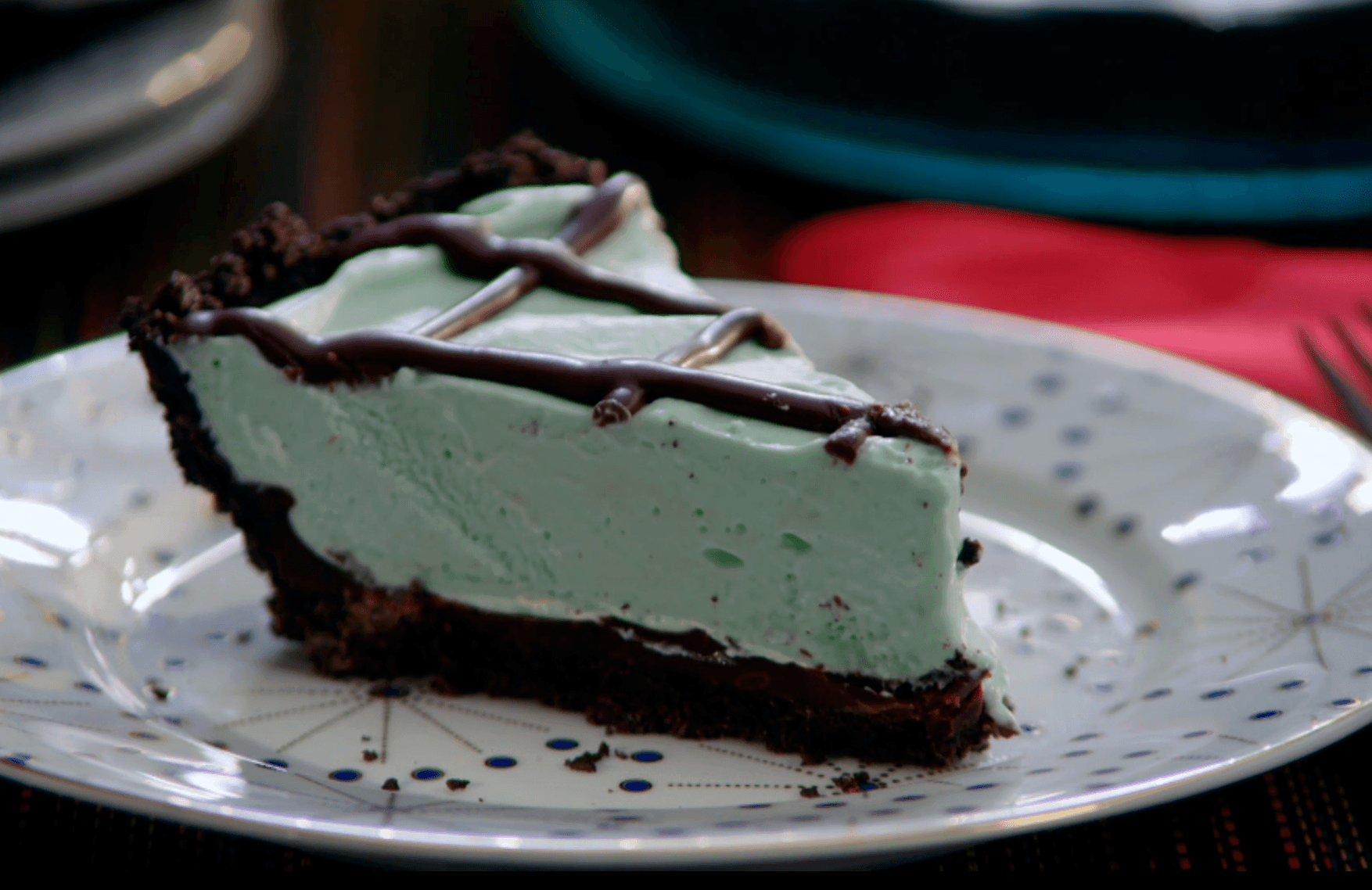 Grasshopper Icebox Pie