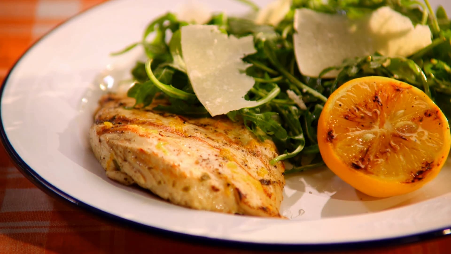 Marinated Chicken Breast with Arugula