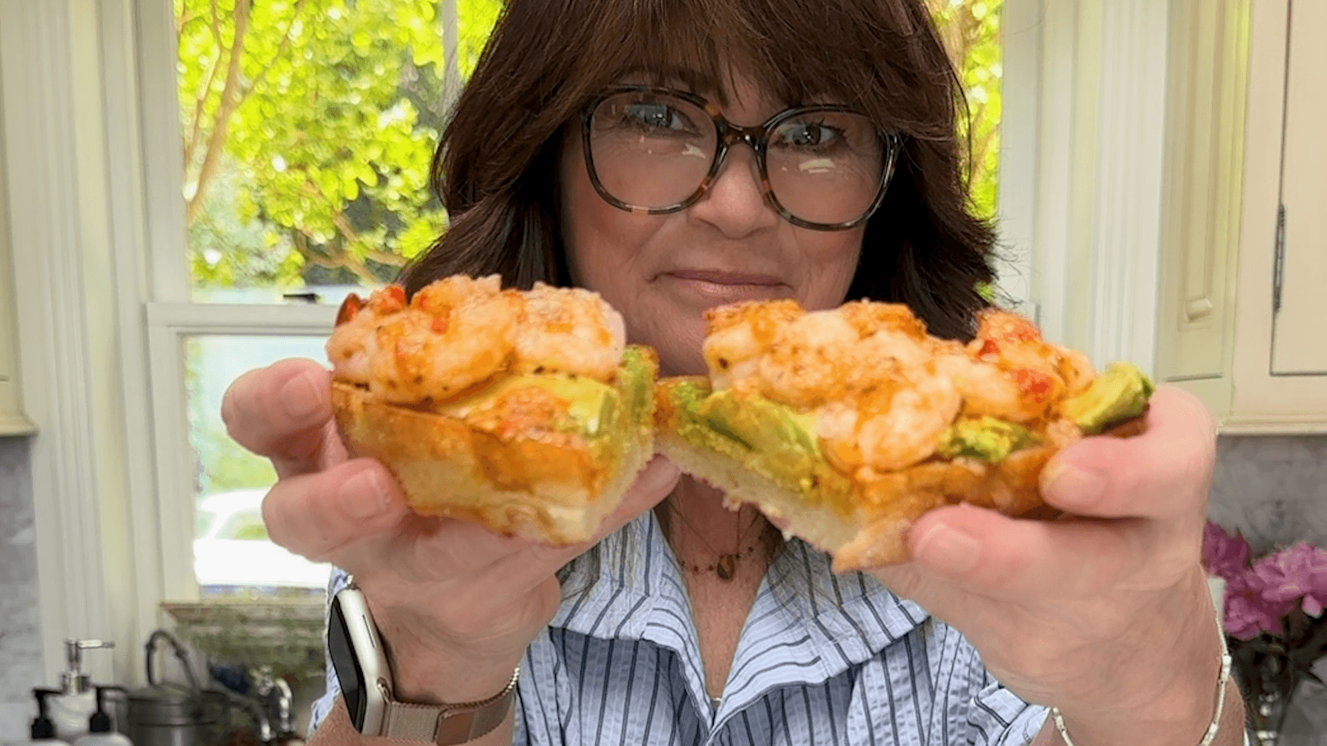 Calabrian Chili Shrimp on Toast