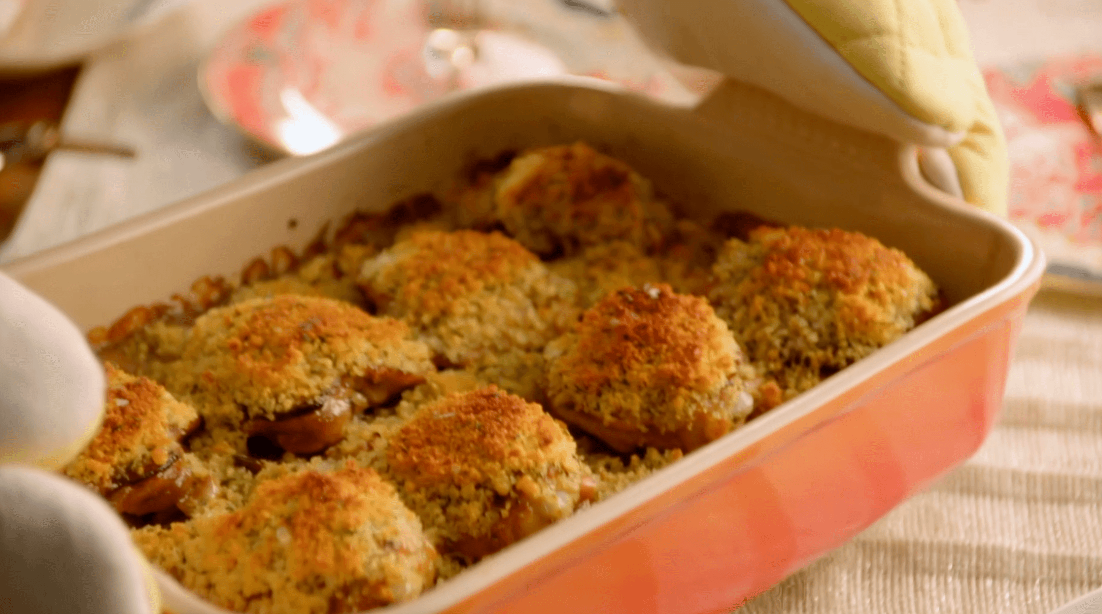 Crunchy Mustard Chicken Bake