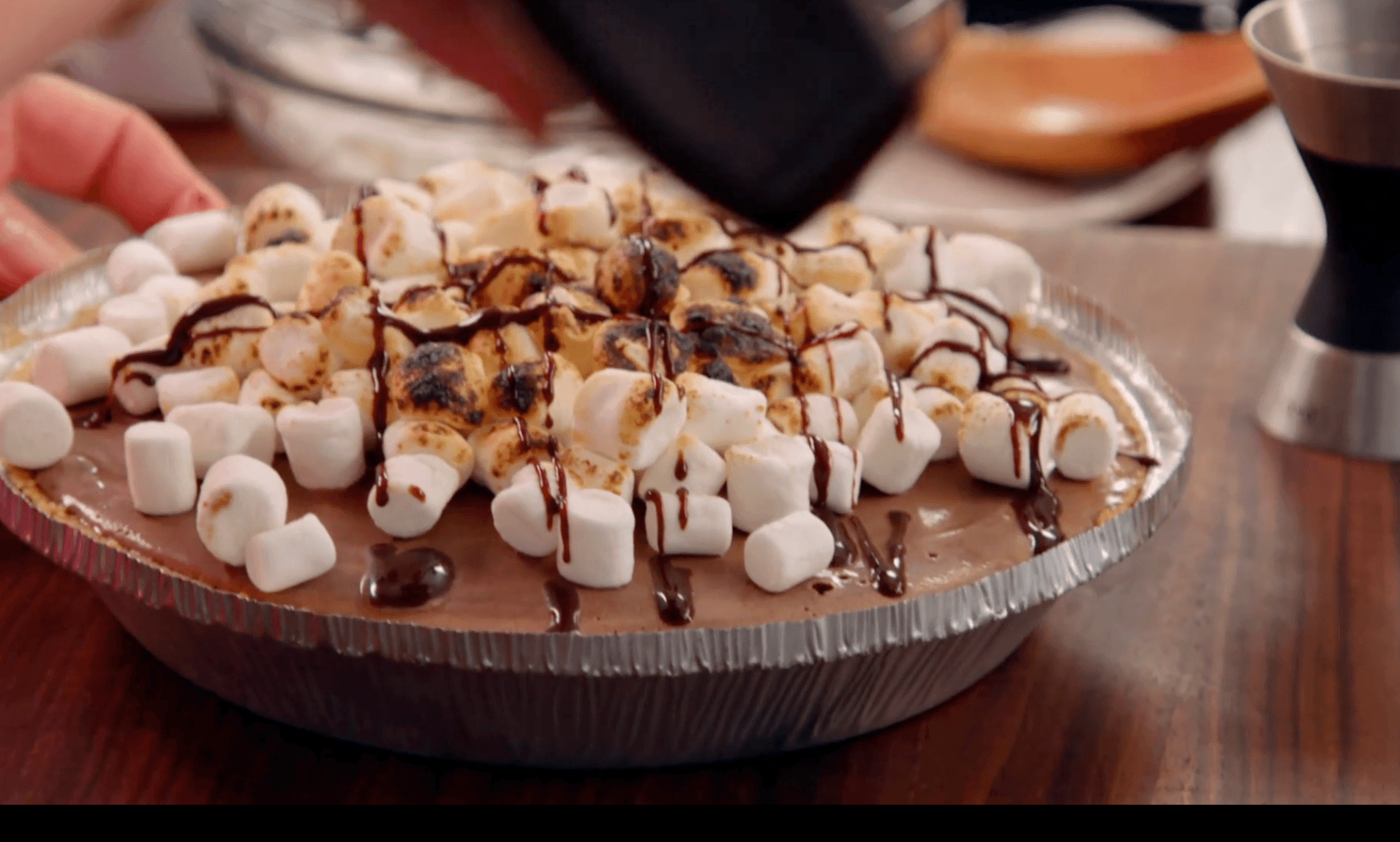 Peanut Butter S'mores Ice Cream Pie