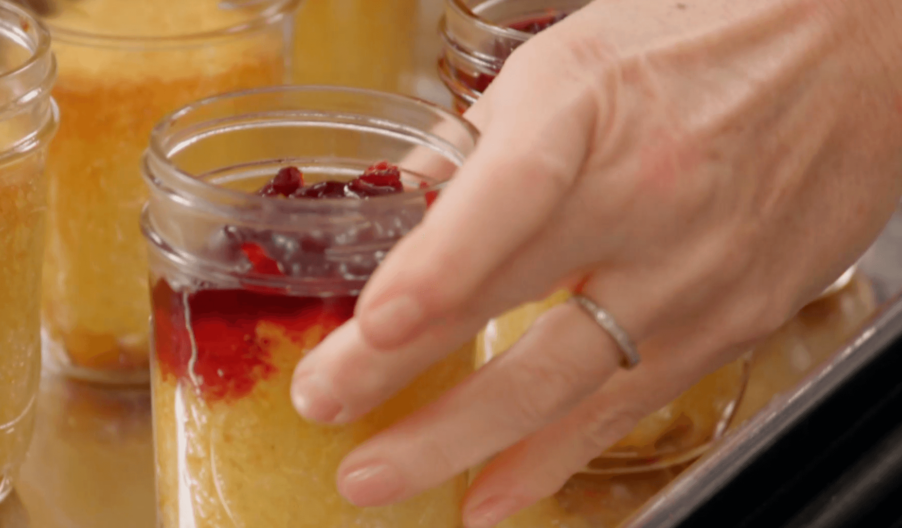 Pineapple Upside-Down Cake Jars
