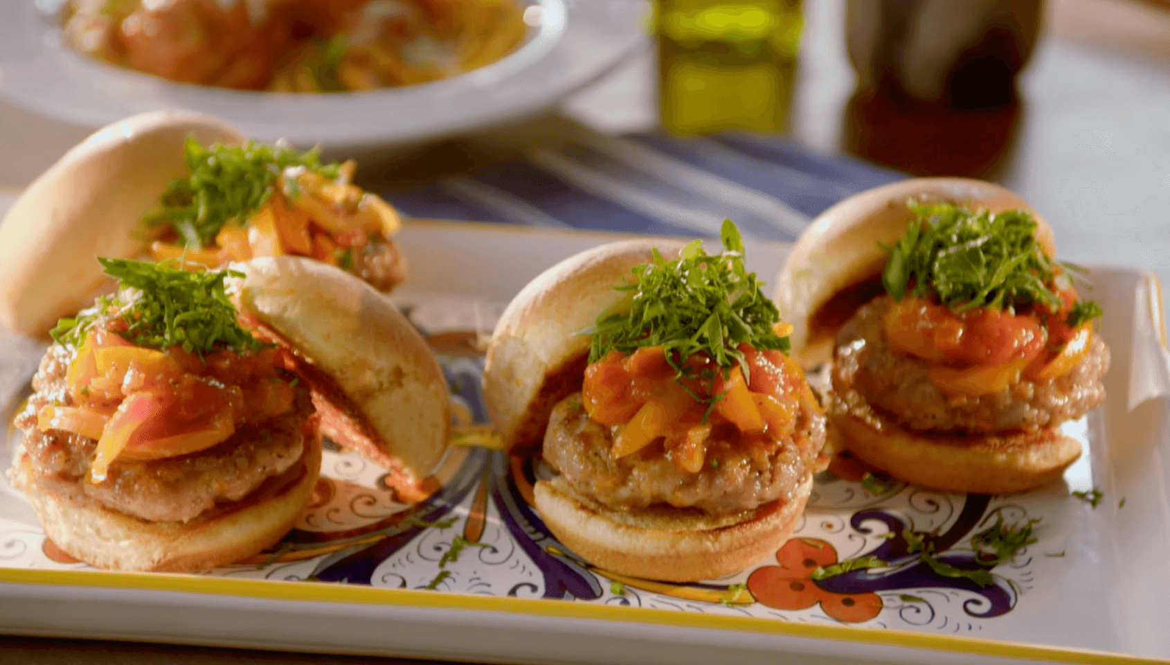 Sausage and Pepper Sliders