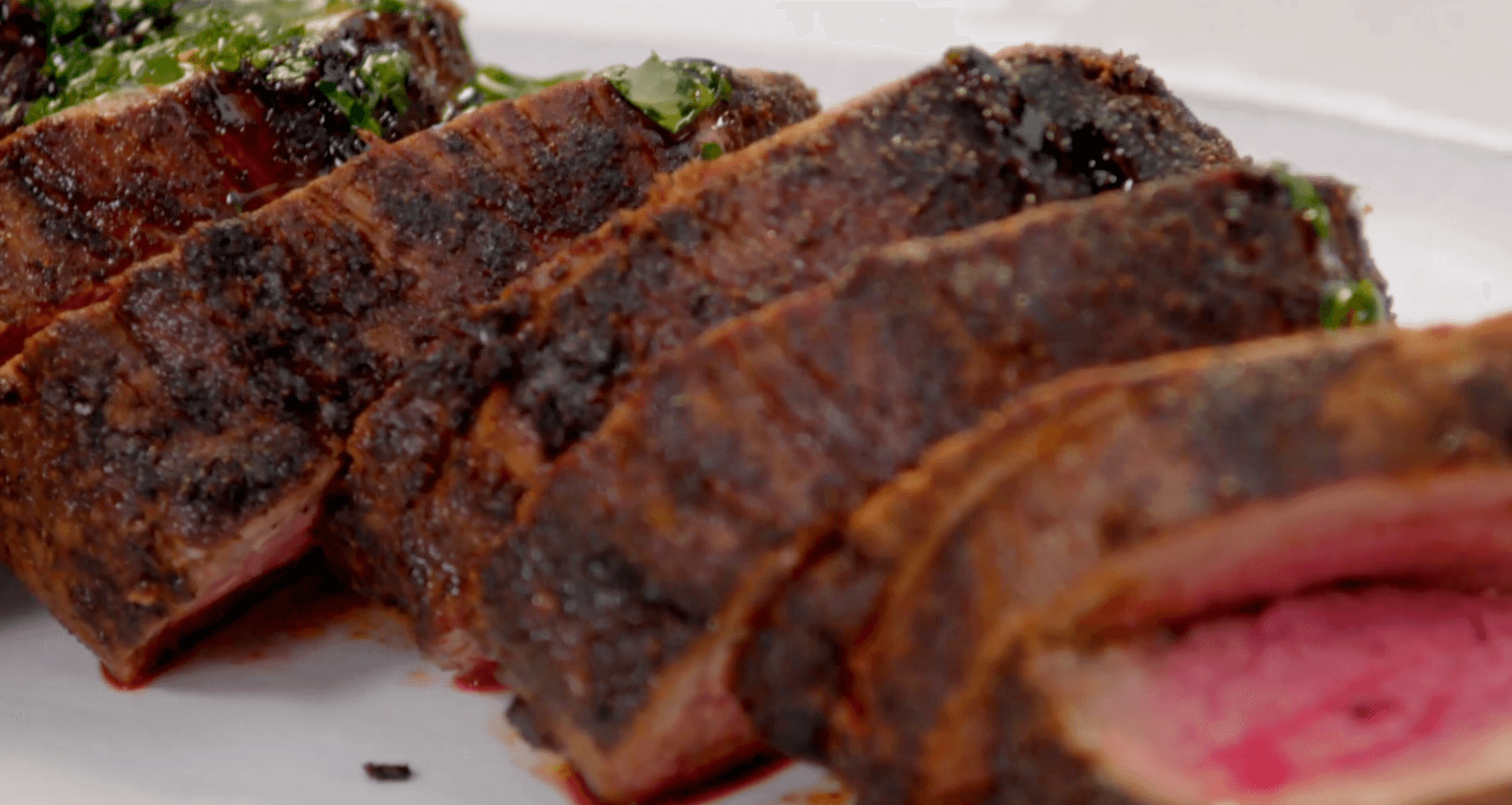 Chile-Rubbed Beef Tenderloin with Garlic-Herb Oil