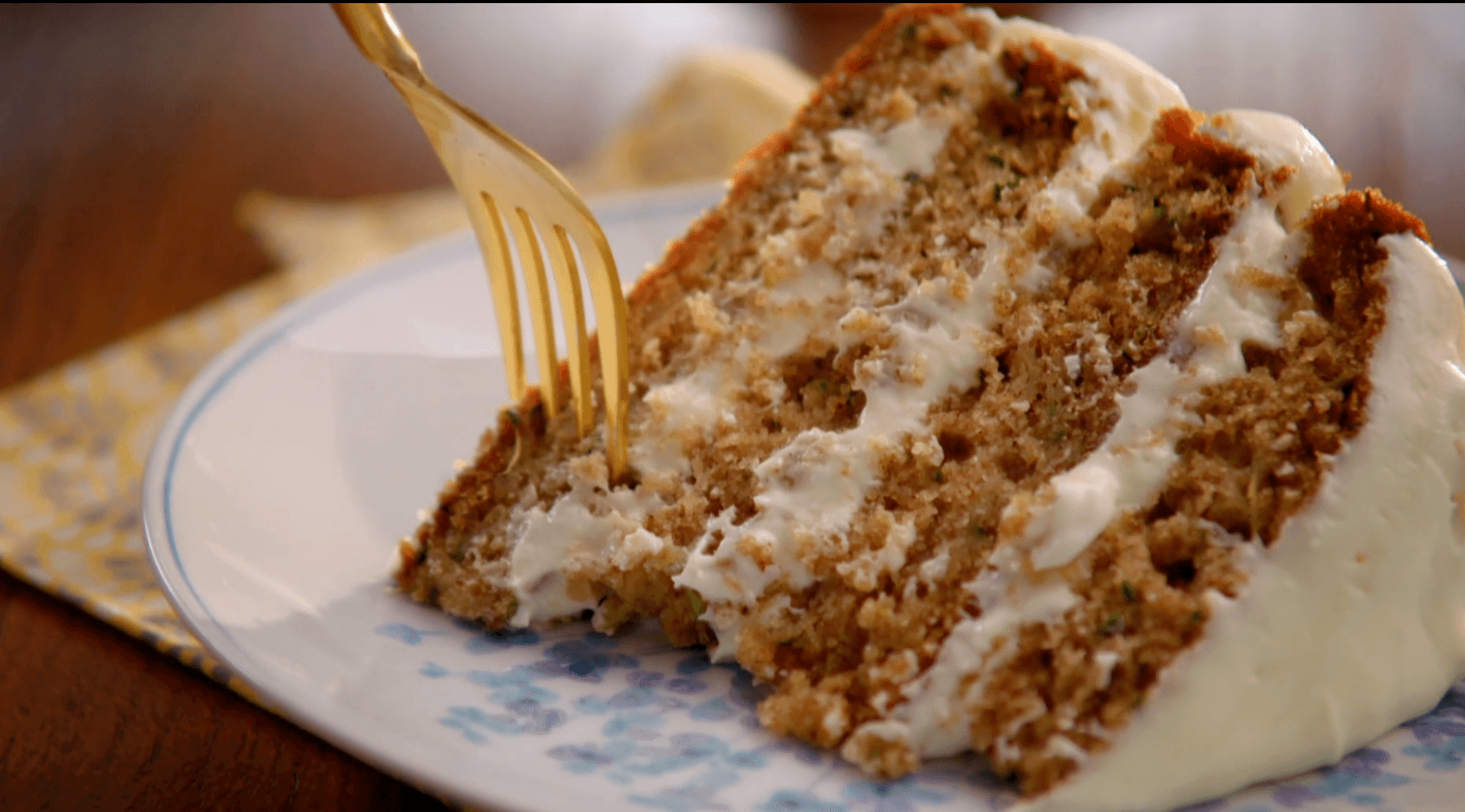Zucchini and Ginger Naked Cake with Ginger Cream Cheese Frosting